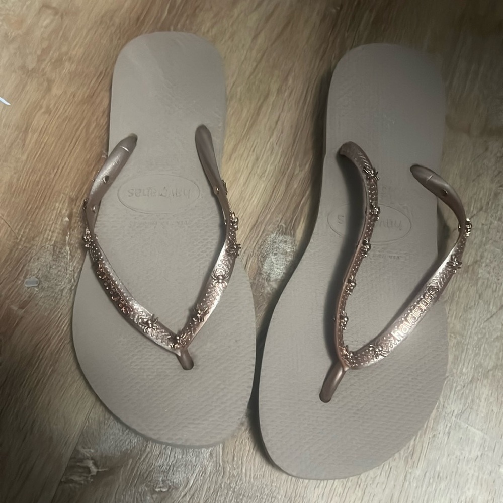 Havaianas Women's Slim Flip Flop Sandals spider Eur 39/40 Us 7/8 Brazil: 37/38
